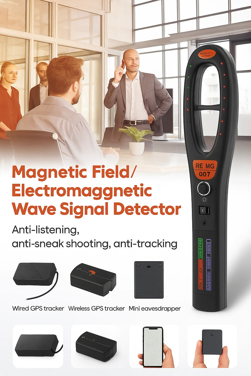 GPS Tracker Detector with Long Battery Life  – Bricodil BCD6724