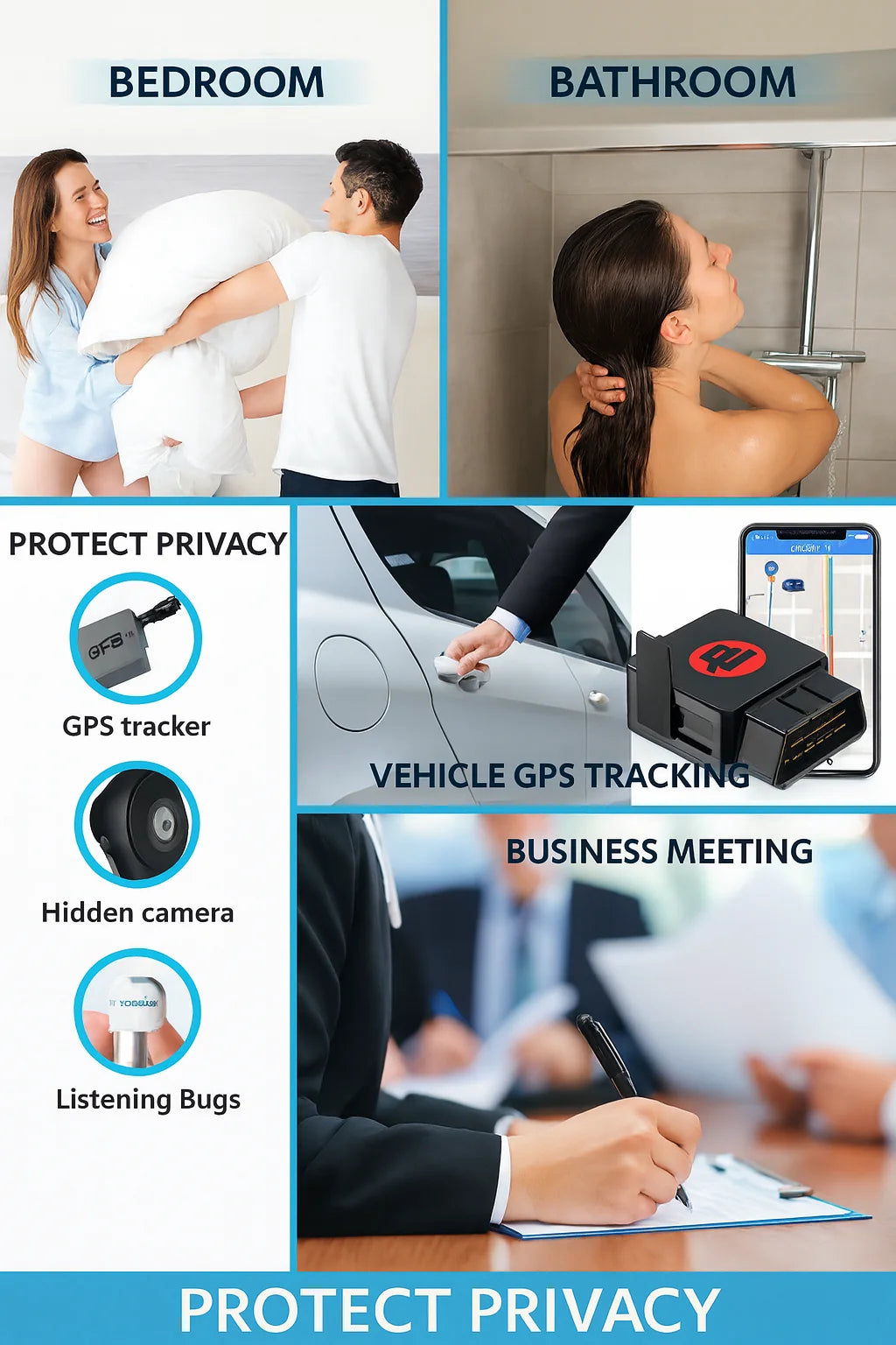 GPS Tracker Detector with Long Battery Life  – Bricodil BCD6724