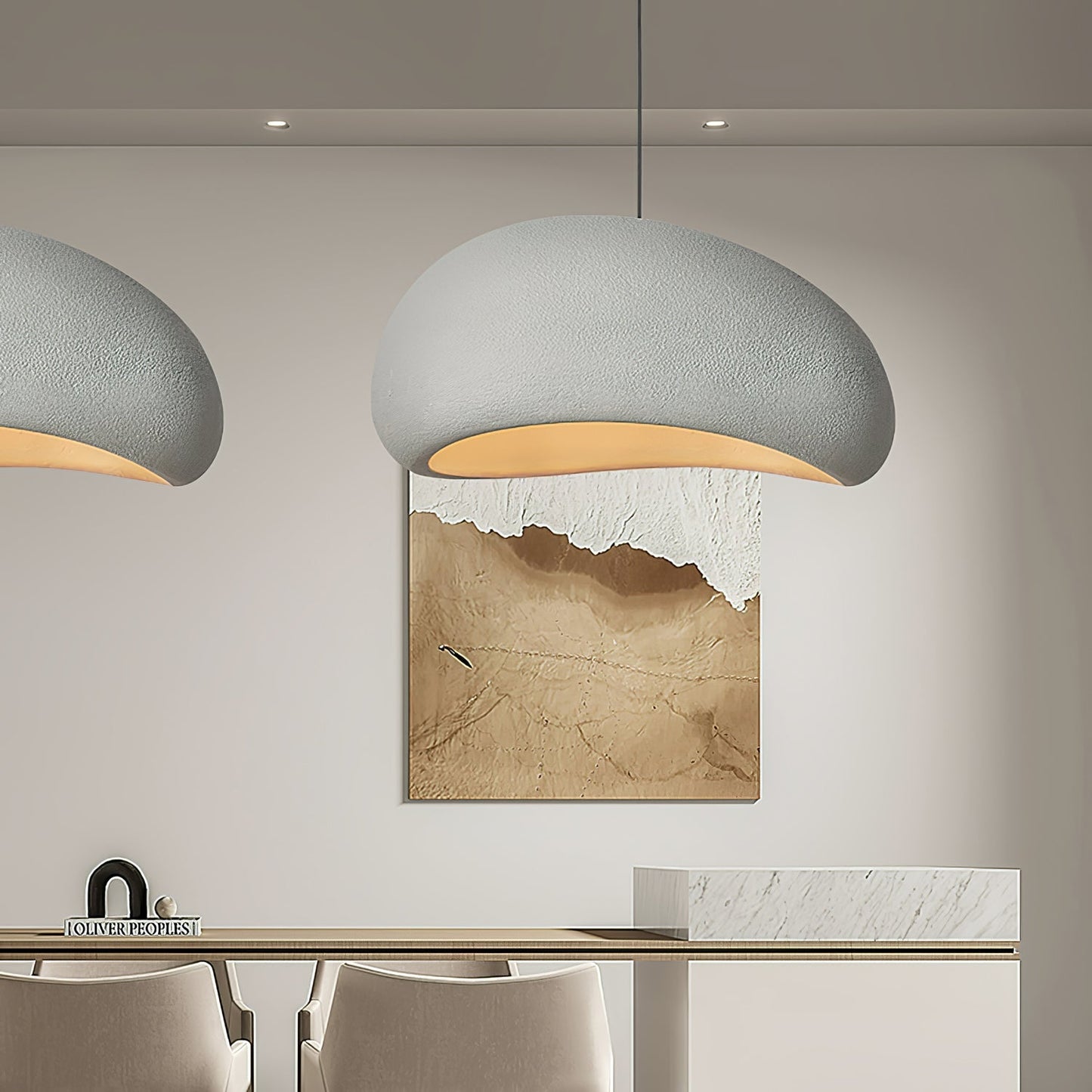 Lunara – Modern Sculptural Cloud Pendant Lamp in Resin