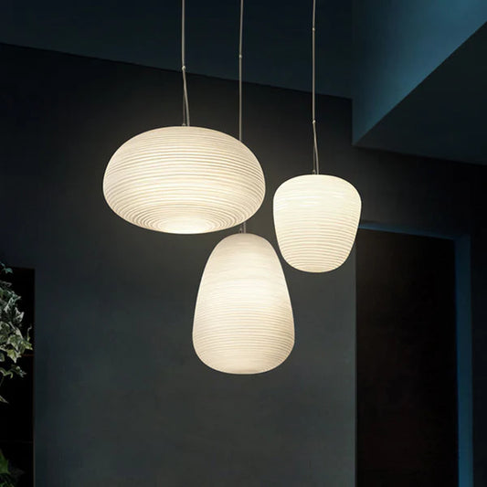 RippleLux – Modern Ripple Glass Pendant Light