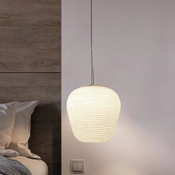 RippleLux – Modern Ripple Glass Pendant Light