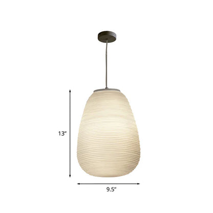 RippleLux – Modern Ripple Glass Pendant Light