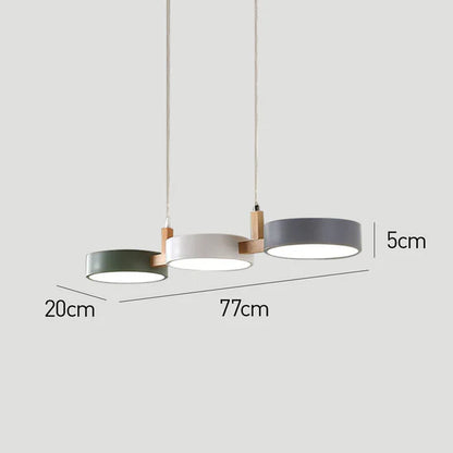 Nordura – Scandinavian Wooden & Metal LED Pendant Light