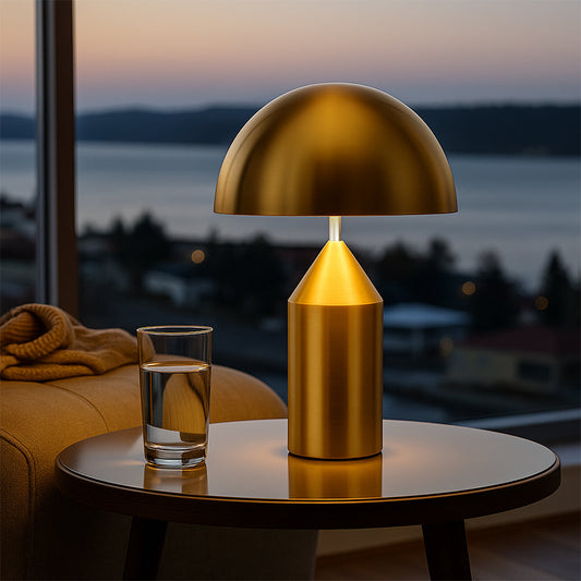 LumoDome – Modern Mushroom Metal Table Lamp