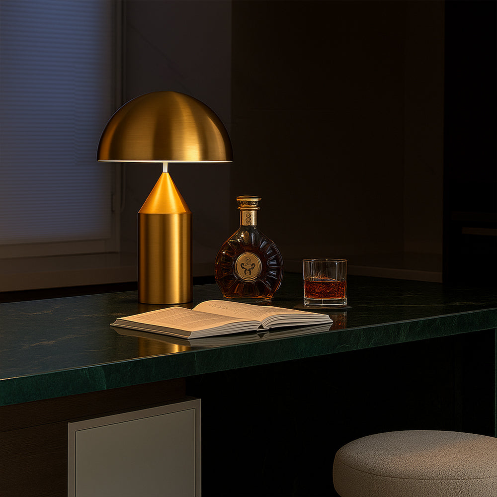 LumoDome – Modern Mushroom Metal Table Lamp