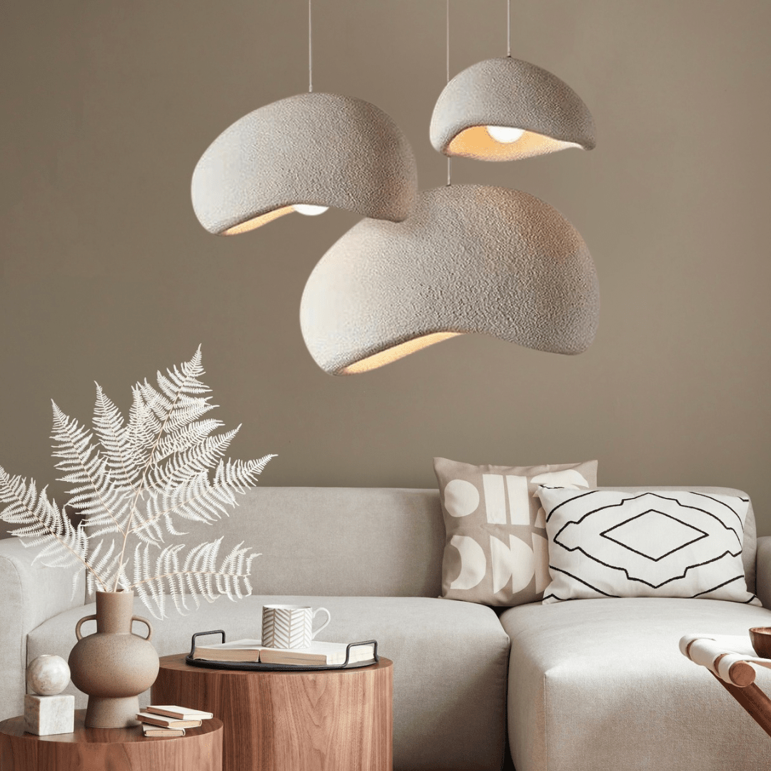 Lunara – Modern Sculptural Cloud Pendant Lamp in Resin