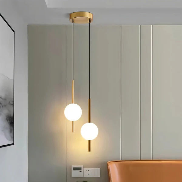 LumoSphere – Modern Glass & Metal LED Pendant Light