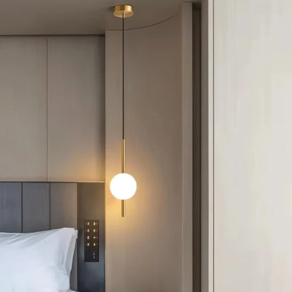 LumoSphere – Modern Glass & Metal LED Pendant Light