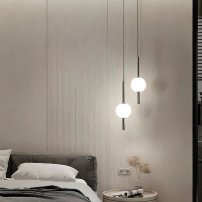 LumoSphere – Modern Glass & Metal LED Pendant Light