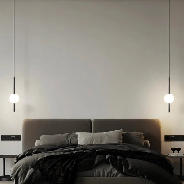 LumoSphere – Modern Glass & Metal LED Pendant Light