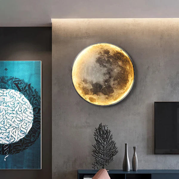 LunaGlow – Luxury LED Moon Wall Lamp