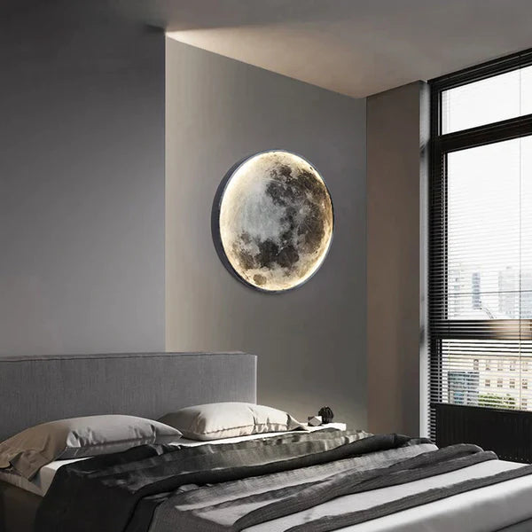 LunaGlow – Luxury LED Moon Wall Lamp