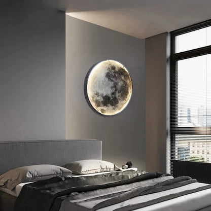 LunaGlow – Luxury LED Moon Wall Lamp