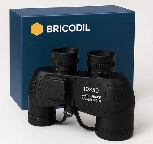 10×50 Military Marine Binoculars with Rangefinder & Compass - Bricodil BCD4722
