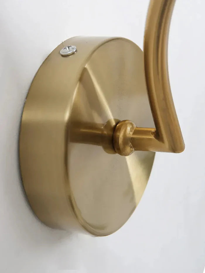Aurelia – Elegant Glass Wall Lamp with Gold Finish