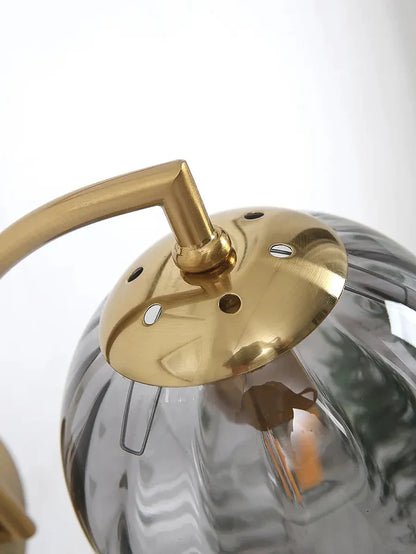 Aurelia – Elegant Glass Wall Lamp with Gold Finish
