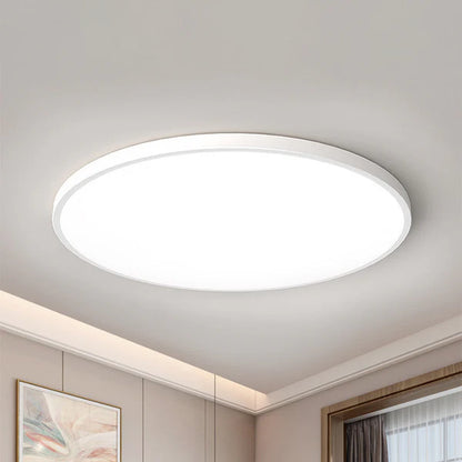 LumiSphere – Modern LED Flush Mount Ceiling Light in White & Black Metal