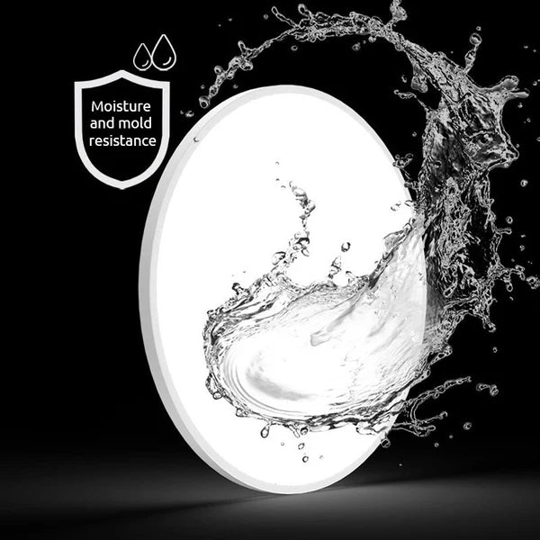 LumiSphere – Modern LED Flush Mount Ceiling Light in White & Black Metal