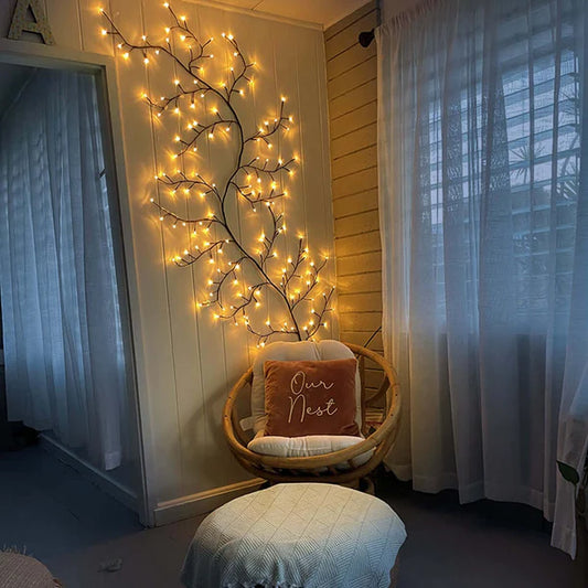 LumiVine – Enchanted LED Willow Vine Wall Light