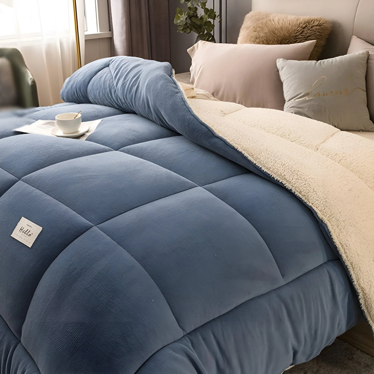 Nordhavn – Ultra-Soft Fleece Comforter with Sherpa Lining