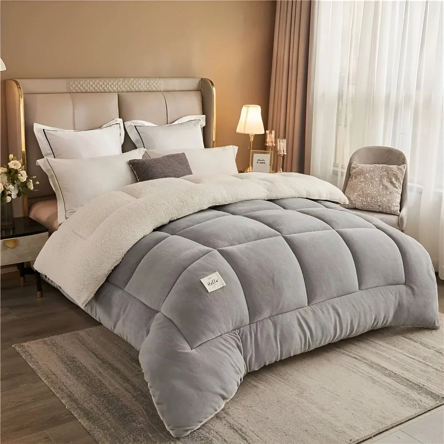 Nordhavn – Ultra-Soft Fleece Comforter with Sherpa Lining