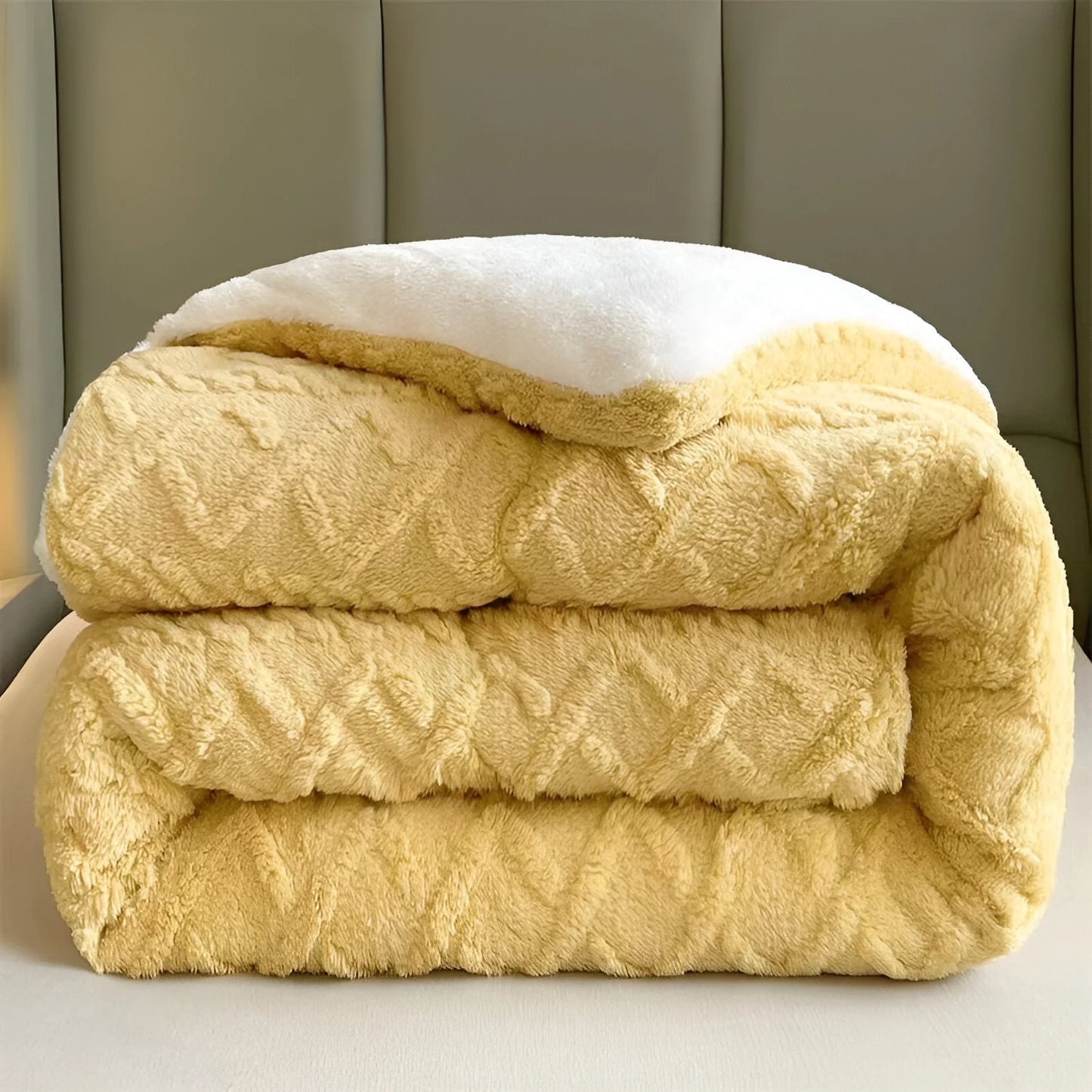 FluffFusion – Reversible Plush Sherpa Comforter for Warm & Elegant Bedrooms