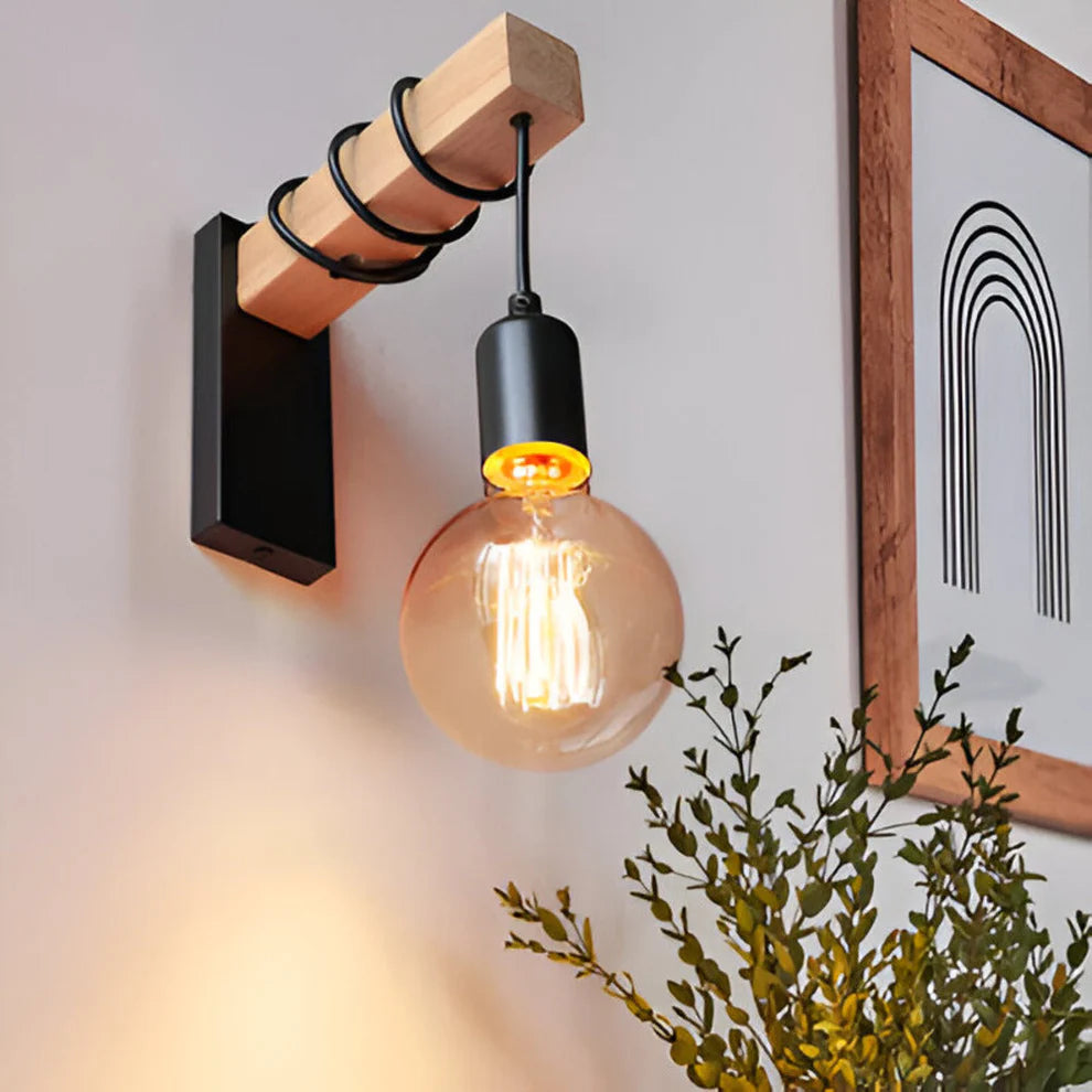 Kumori – Japandi Natural Wooden LED Wall Lamp