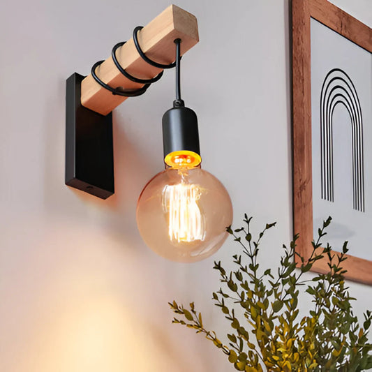 Kumori – Japandi Natural Wooden LED Wall Lamp