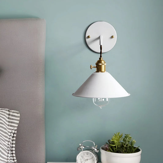 Colora – Vintage Metal Cone Wall Lamp