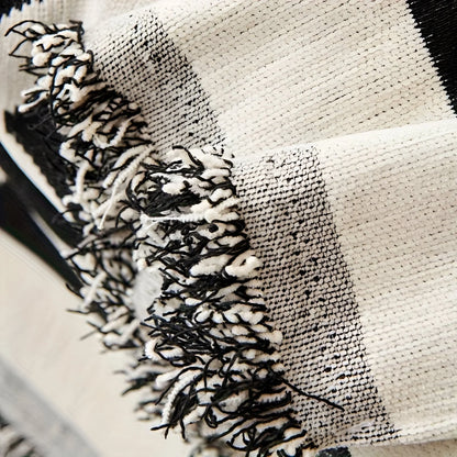 Monora – Nordic Geometric Woven Sofa Throw Blanket