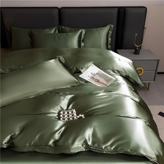 Veluna – Premium Silk Satin Bedding Set with Elegant Finish