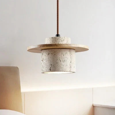 Travia – Modern Travertine Pendant Light