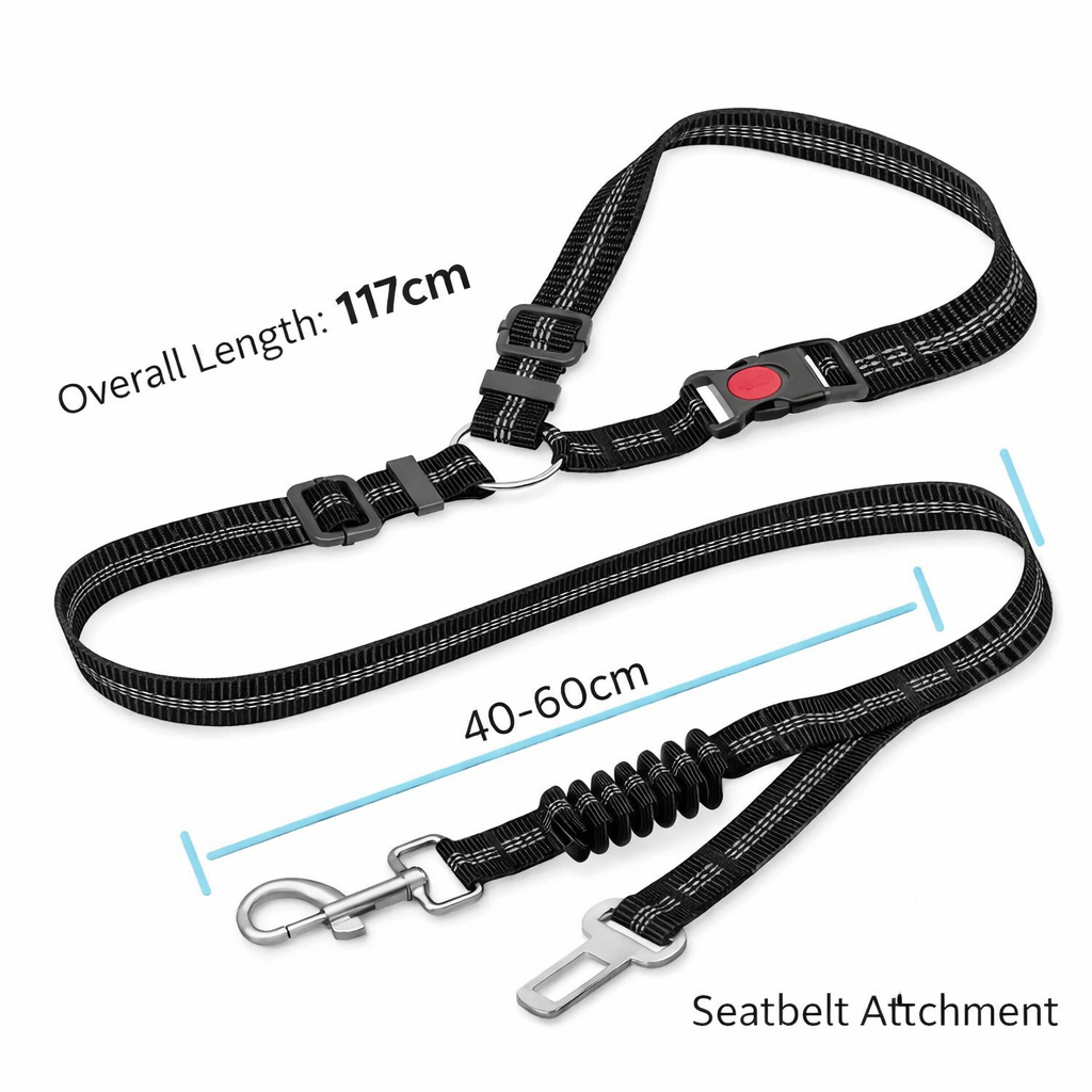 AutoPaw – Adjustable Dog Car Seat Belt Restraint