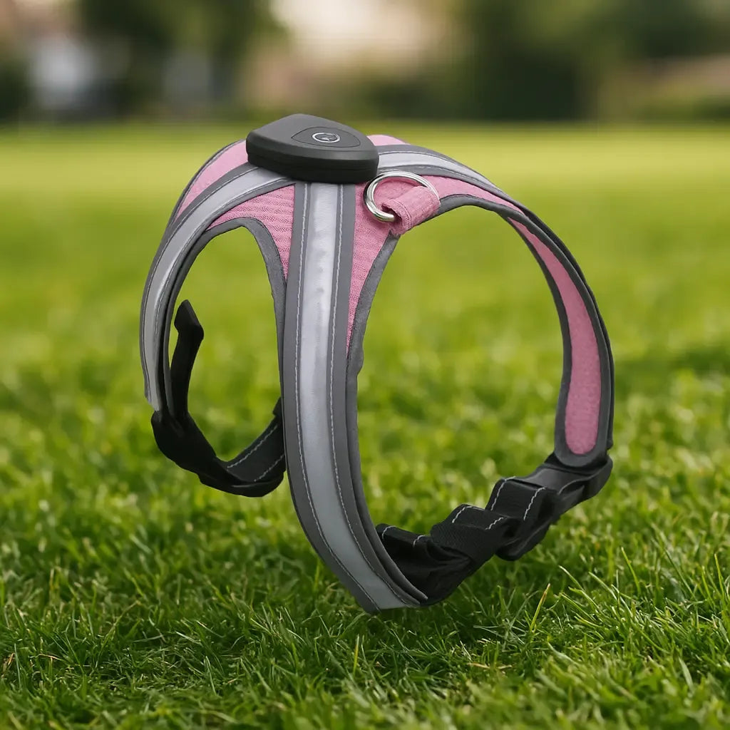 LumiPaw – Rechargeable Multicolour LED Dog Harness