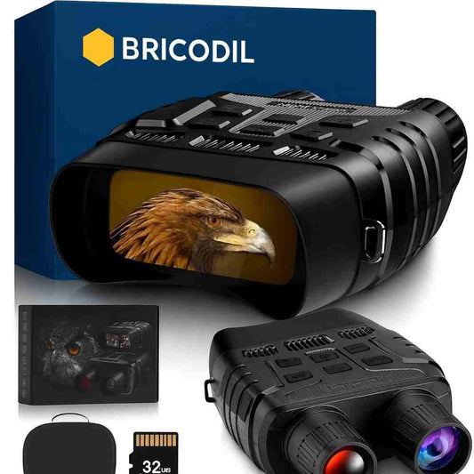 Digital Infrared Night Vision Binoculars – 3X Zoom, 300 m (328 yd) Range – Bricodil BCD3196