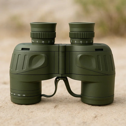 10×50 Military Marine Binoculars with Rangefinder & Compass - Bricodil BCD4721