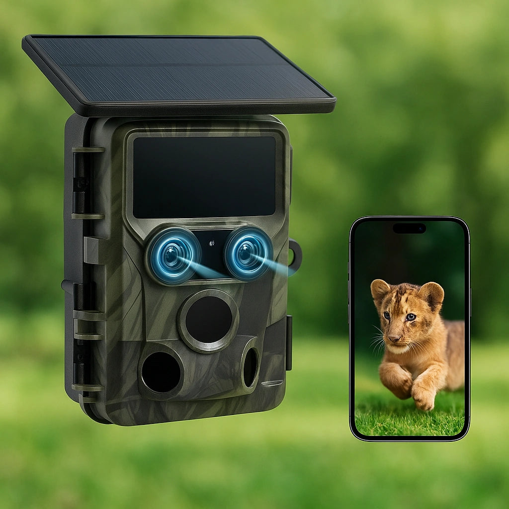 4K Solar-Powered Trail Camera with WiFi & Night Vision  –  Bricodil BCD7314