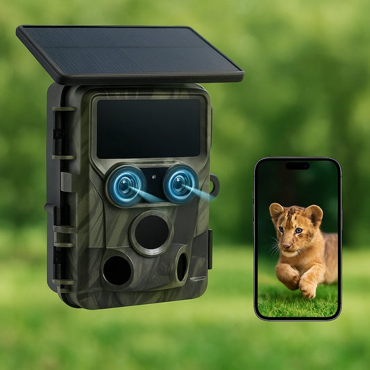 4K Solar-Powered Trail Camera with WiFi & Night Vision  –  Bricodil BCD7314