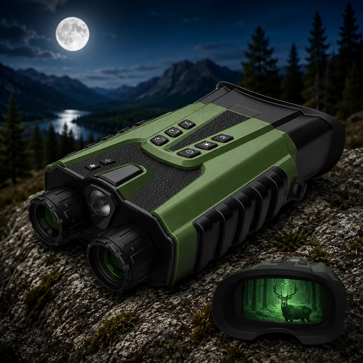 Military Grade HD Night Vision Binoculars 8x zoom, 500m range