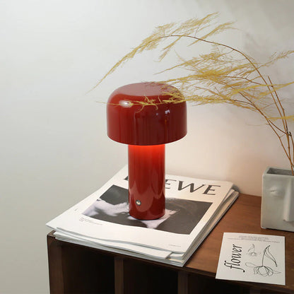 MiroLux – Modern Mushroom LED Bedside Lamp with USB Charging