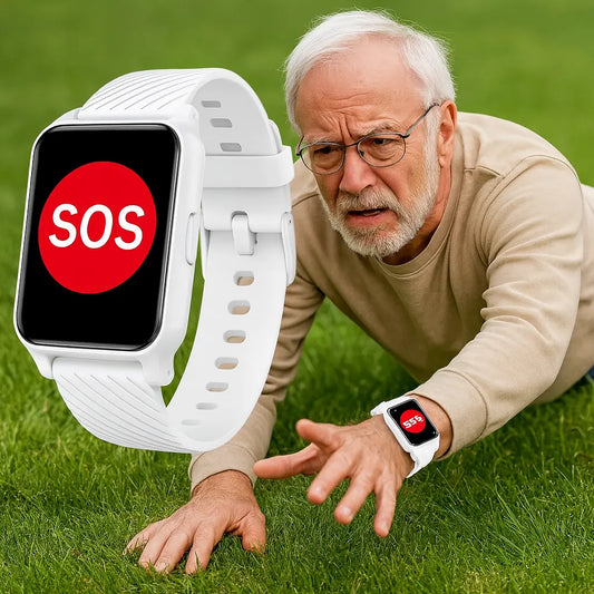 4G Senior Fall Detection Smartwatch with GPS & SOS Alerts – Bricodil BCD74298