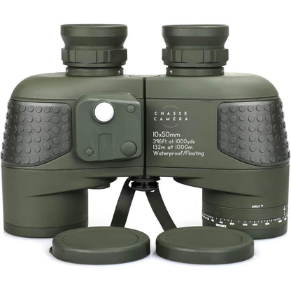10×50 Military Marine Binoculars with Rangefinder & Compass - Bricodil BCD4721 v2