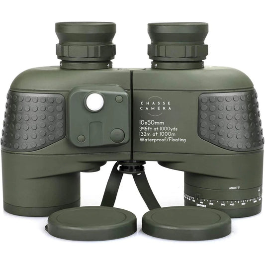 10×50 Military Marine Binoculars with Rangefinder & Compass - Bricodil BCD4721 v2