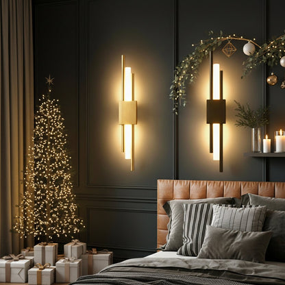 Liora – Modern Brass & Glass Wall Lamp