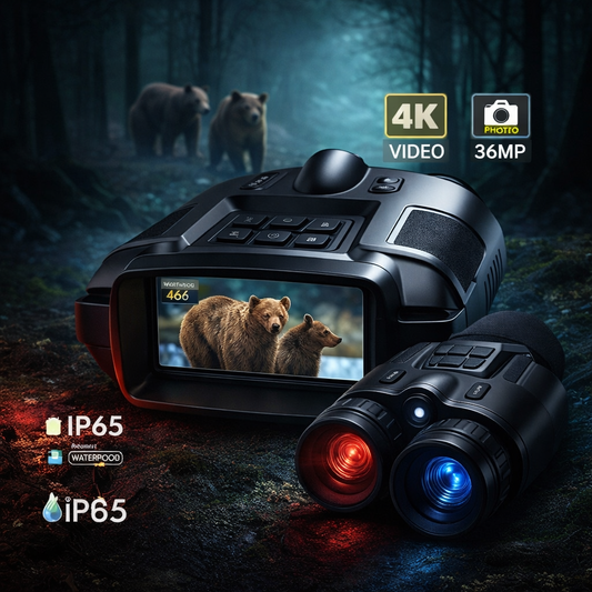 4K Night Vision Goggles – 8X Zoom, 600 m Range – Bricodil BCD5729