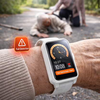 4G Senior Fall Detection Smartwatch with GPS & SOS Alerts – Bricodil BCD7429