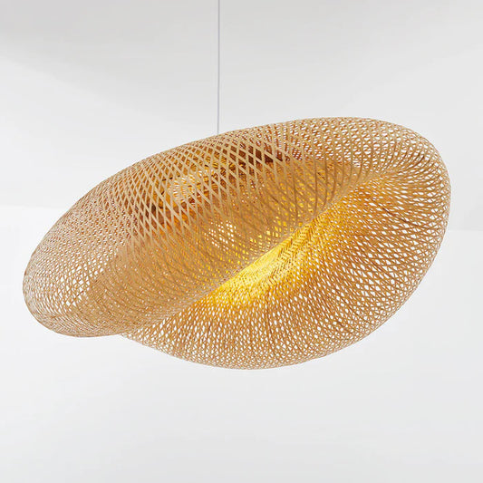 BambuLux – Handwoven Bamboo Pendant Light