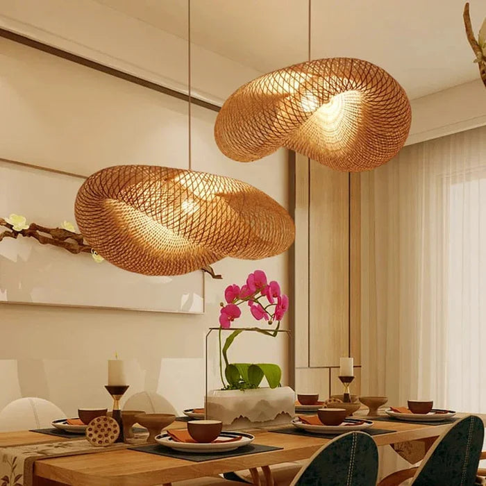 BambuLux – Handwoven Bamboo Pendant Light