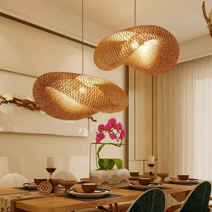 BambuLux – Handwoven Bamboo Pendant Light