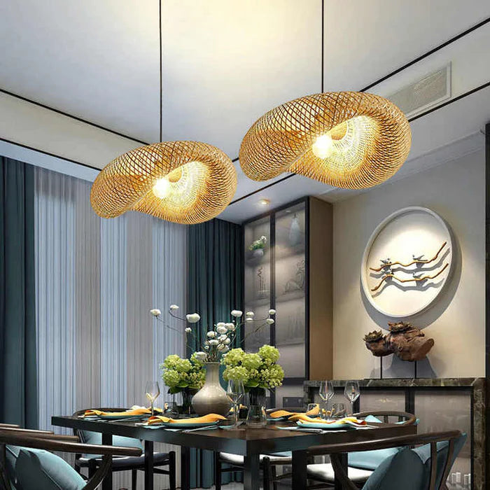 BambuLux – Handwoven Bamboo Pendant Light